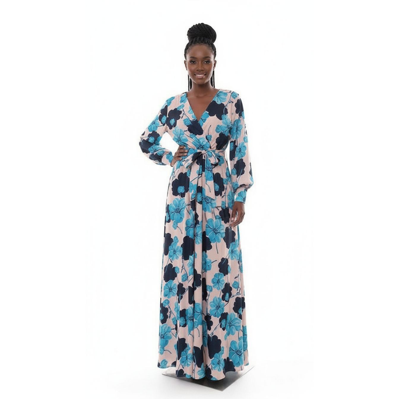 Floral V-Neck Flower Printed Dress – YELLOW SUB TRADING