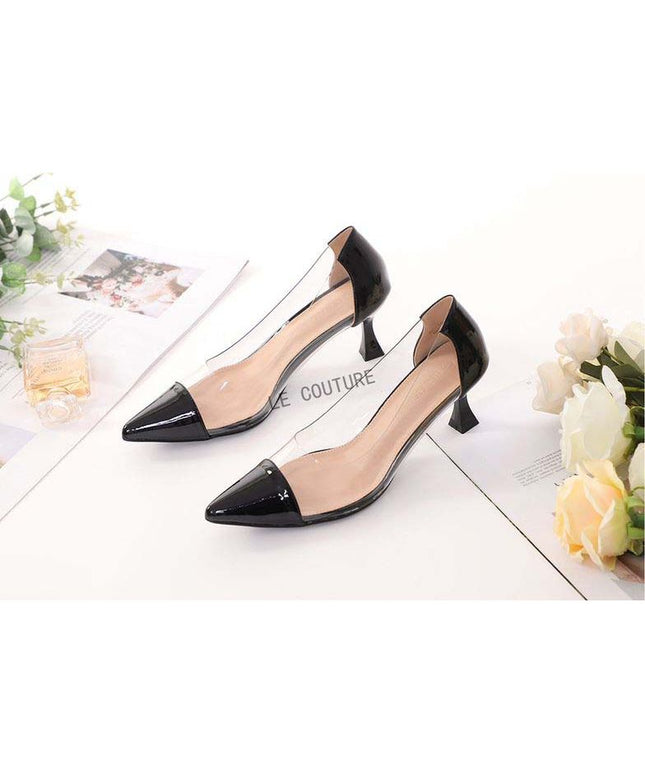 Casual Pointed Toe Short Heel Sandals