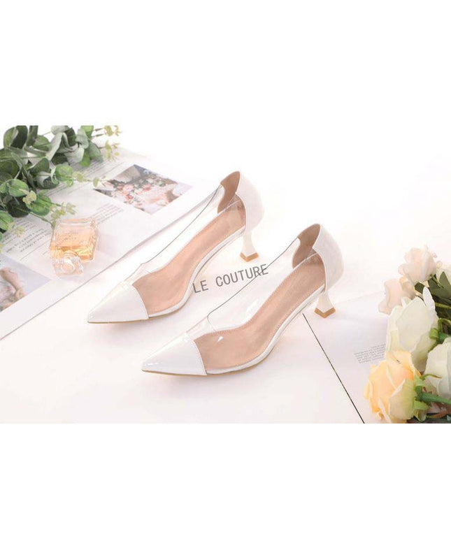 Casual Pointed Toe Short Heel Sandals