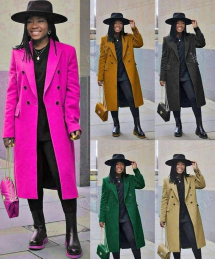Solid Color Waterfall Coat
