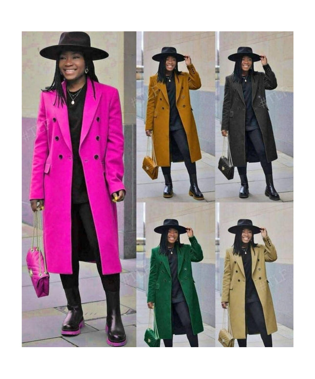 Solid Color Waterfall Coat