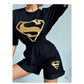 Letter embroidery T-shirt Shorts Tracksuits Sets