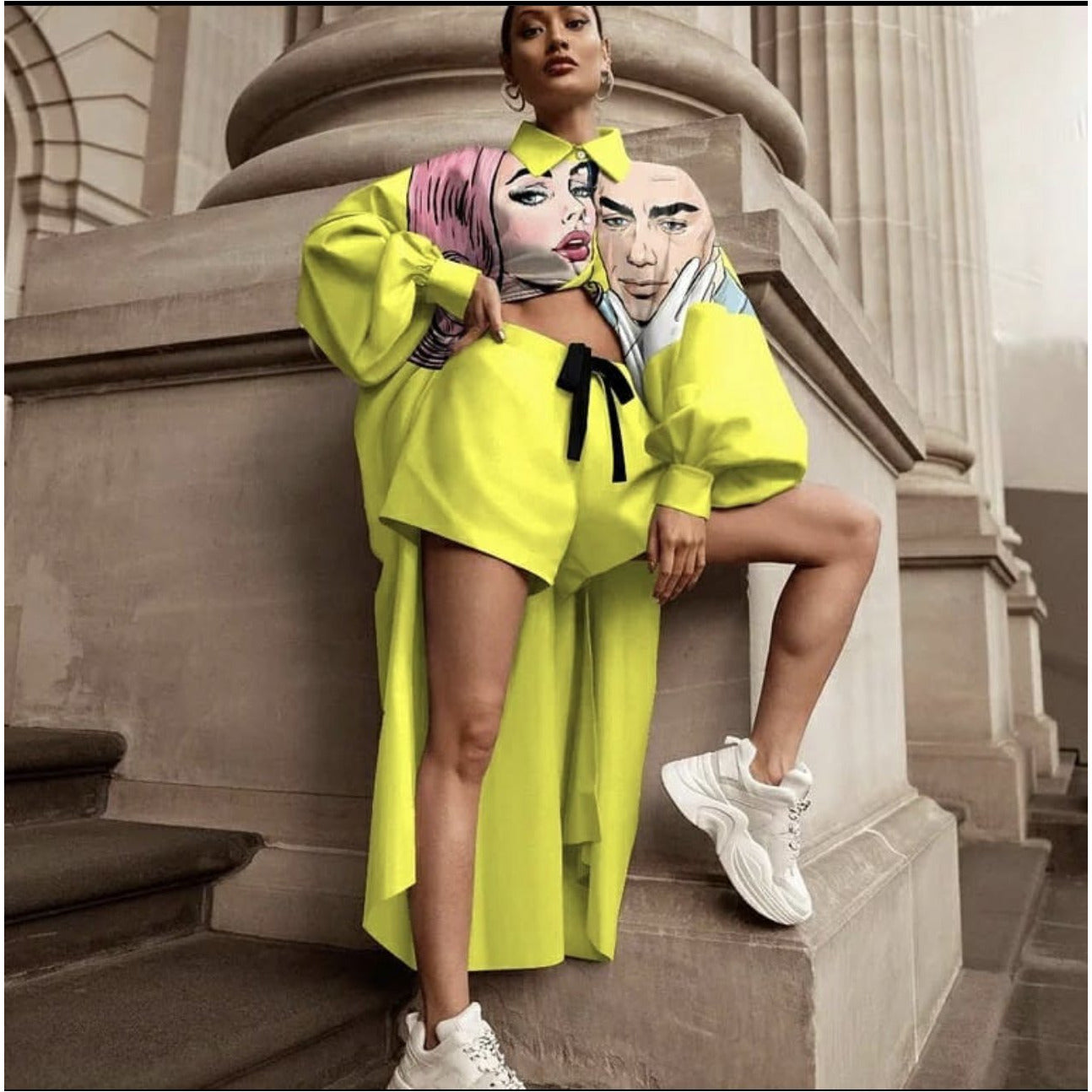 Character Print Twin Set