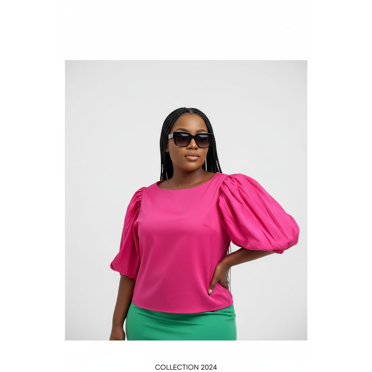 Lantern Sleeveless Blouse