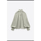 Long Sleeve Satin Blouse