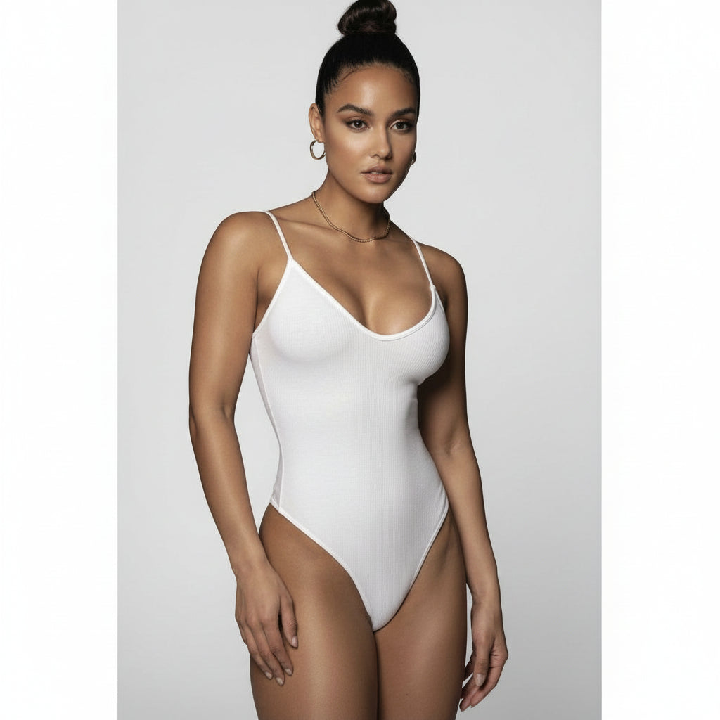 V-Neck Basic Bodysuit