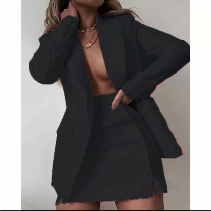 Blazer + Mini Skirt formal Set 