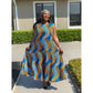 Sleeveless Bubble Ankara Dress