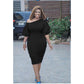 One Shoulder Off Bodycon Dress