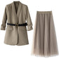 TULLE SKIRT AND BLAZER SET