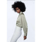 Long Sleeve Satin Blouse