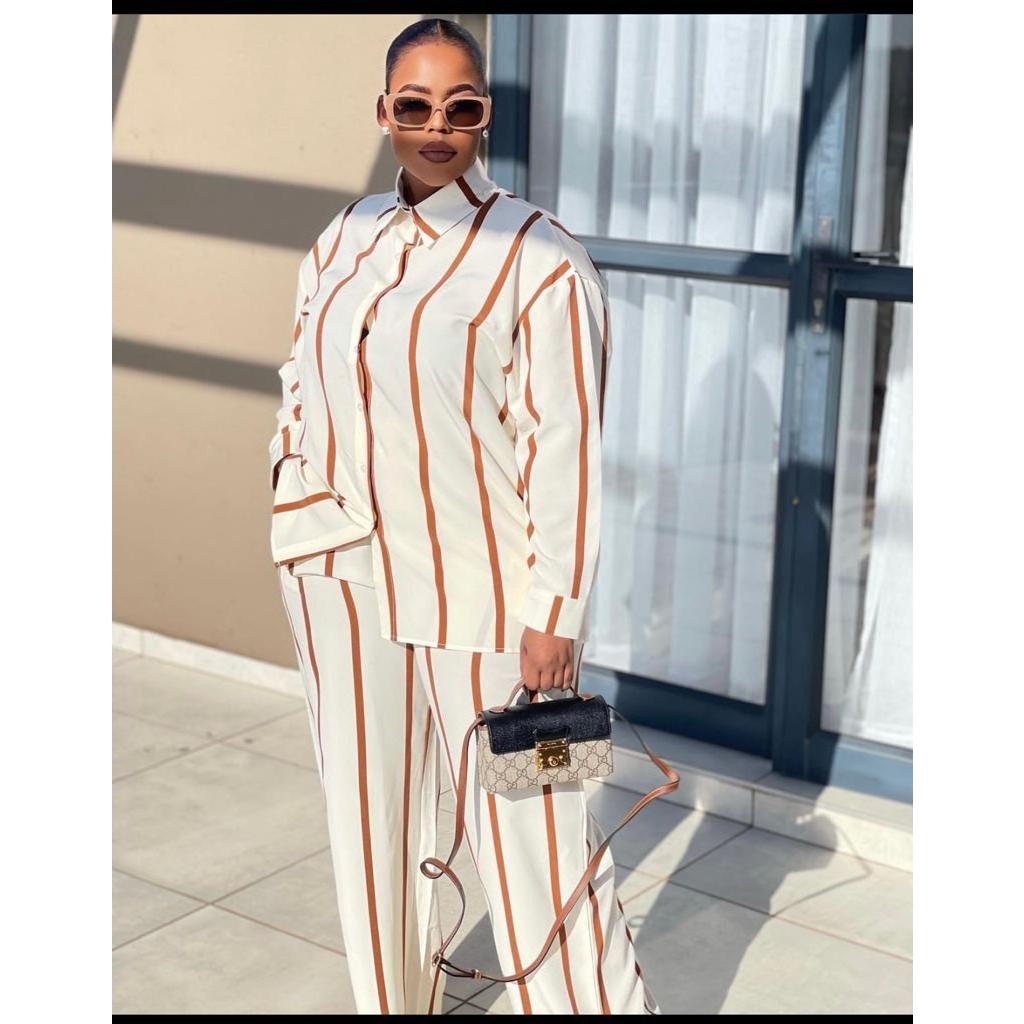 Striped Pants & Shirt Set