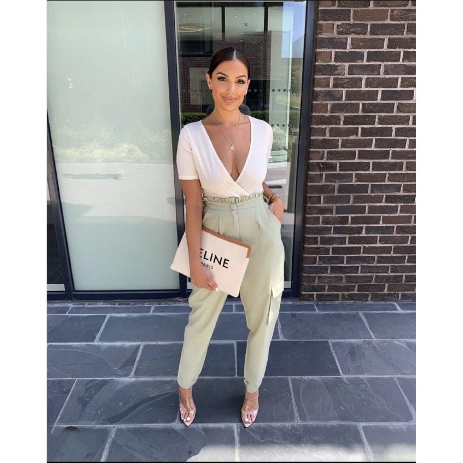 Side Pocket High Waisted Skinny pants