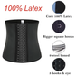 9 Steel Bone Latex Waist Trainer