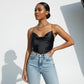 Chic Fashion Straps Sexy Backless Crop Top