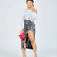 Off Shoulder Satin Blouse