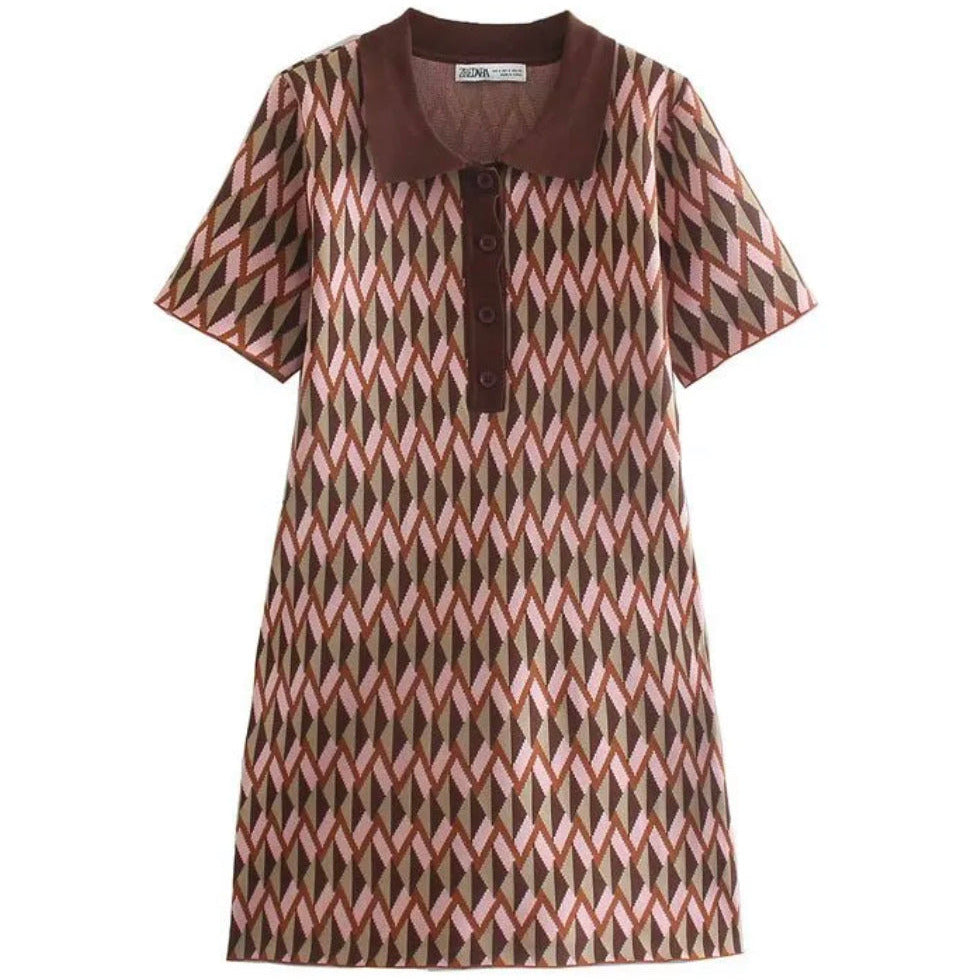 Print Midi Golf Dress