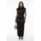 Elegant Slit High Sleeveless Dress