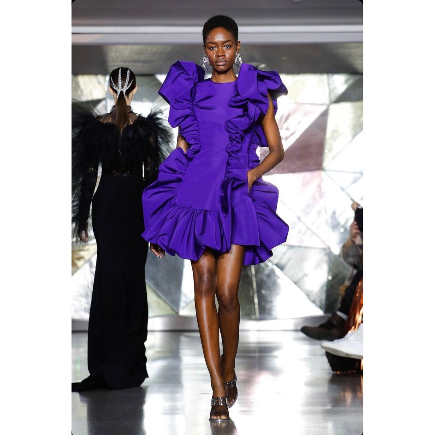 Sleeveless Puff Midi Dress