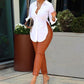Long Sleeve Single Breasted Slim Split Blouse