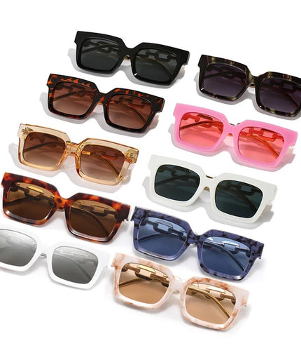 Square Retro Unique Chain Sunglasses
