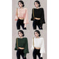 Round Neck Long Sleeve Top