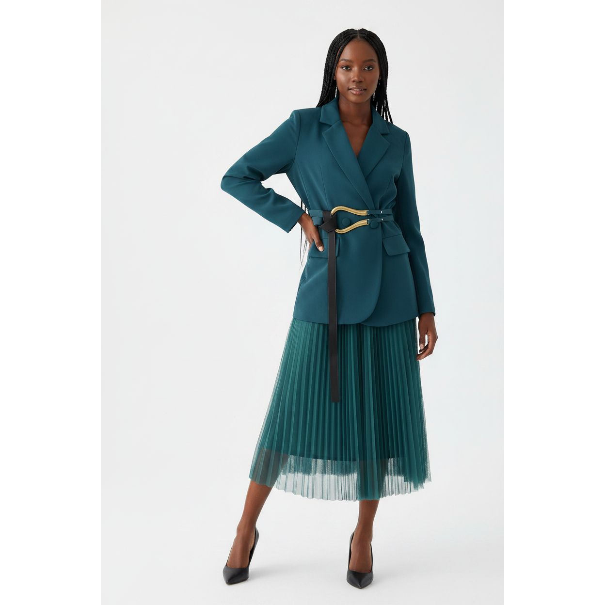 TULLE SKIRT AND BLAZER SET