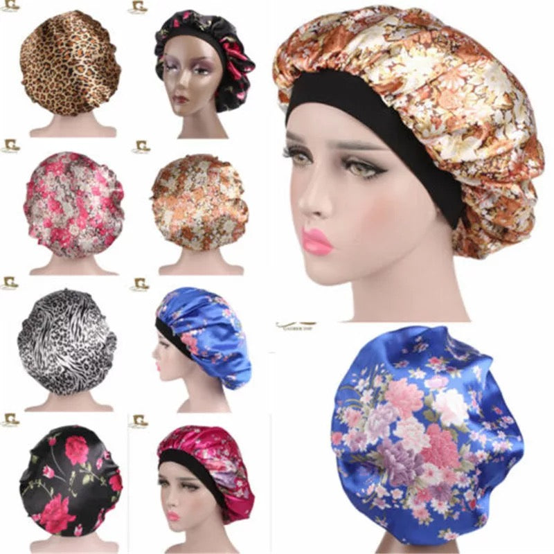 Satin Silk Bonnet Soft Satin Night Sleep Hat