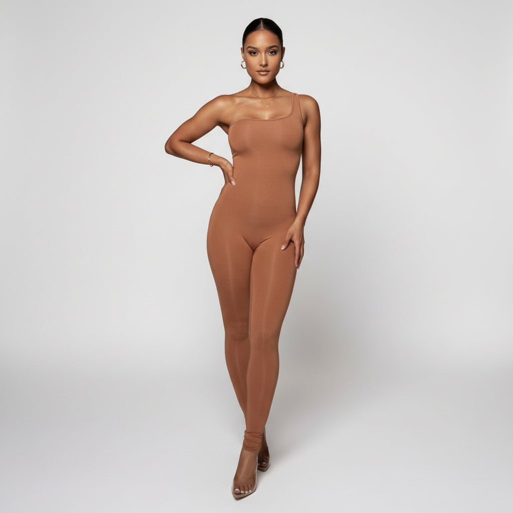 Laura One Shoulder Body glove Jumpsuit