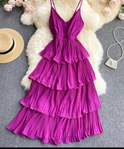 Ruffle Beach Summer Dress