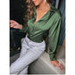 Satin Button Up Shirt