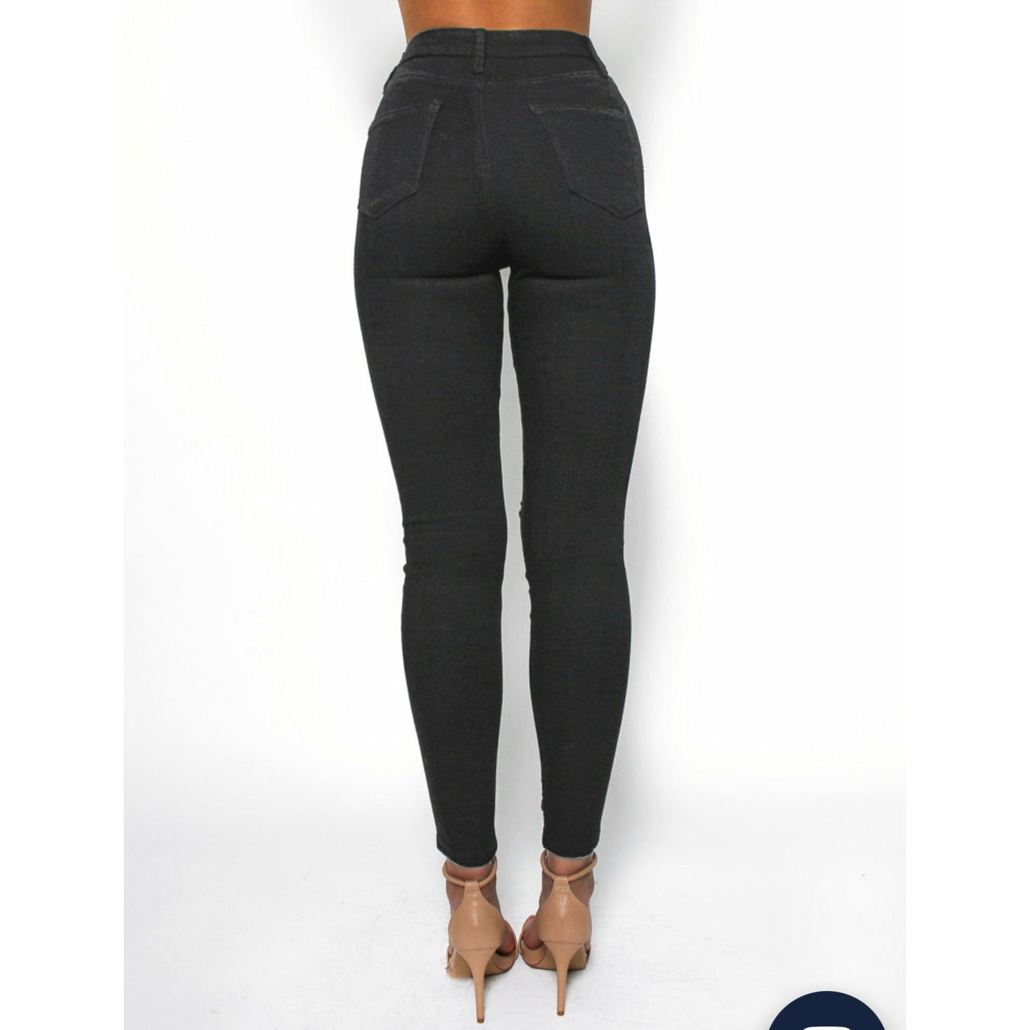 Plus-Size High Waisted Black skinny Jeans