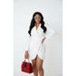 Wrap Long Sleeve Mini Dress