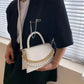 Pearl Chain Weave Tote Shoulder Messenger Bag