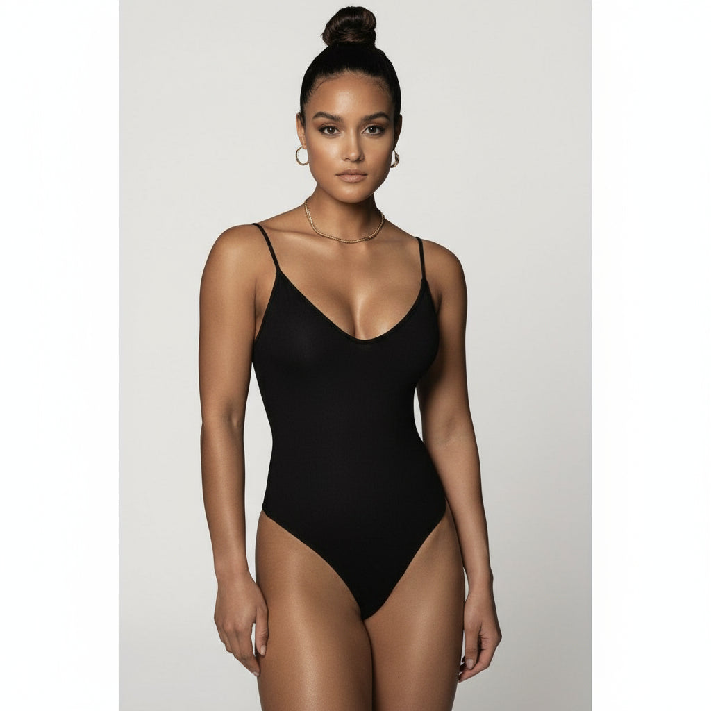 V-Neck Basic Bodysuit