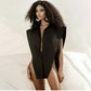 Sexy Lapel Sleeveless Cover Blouse
