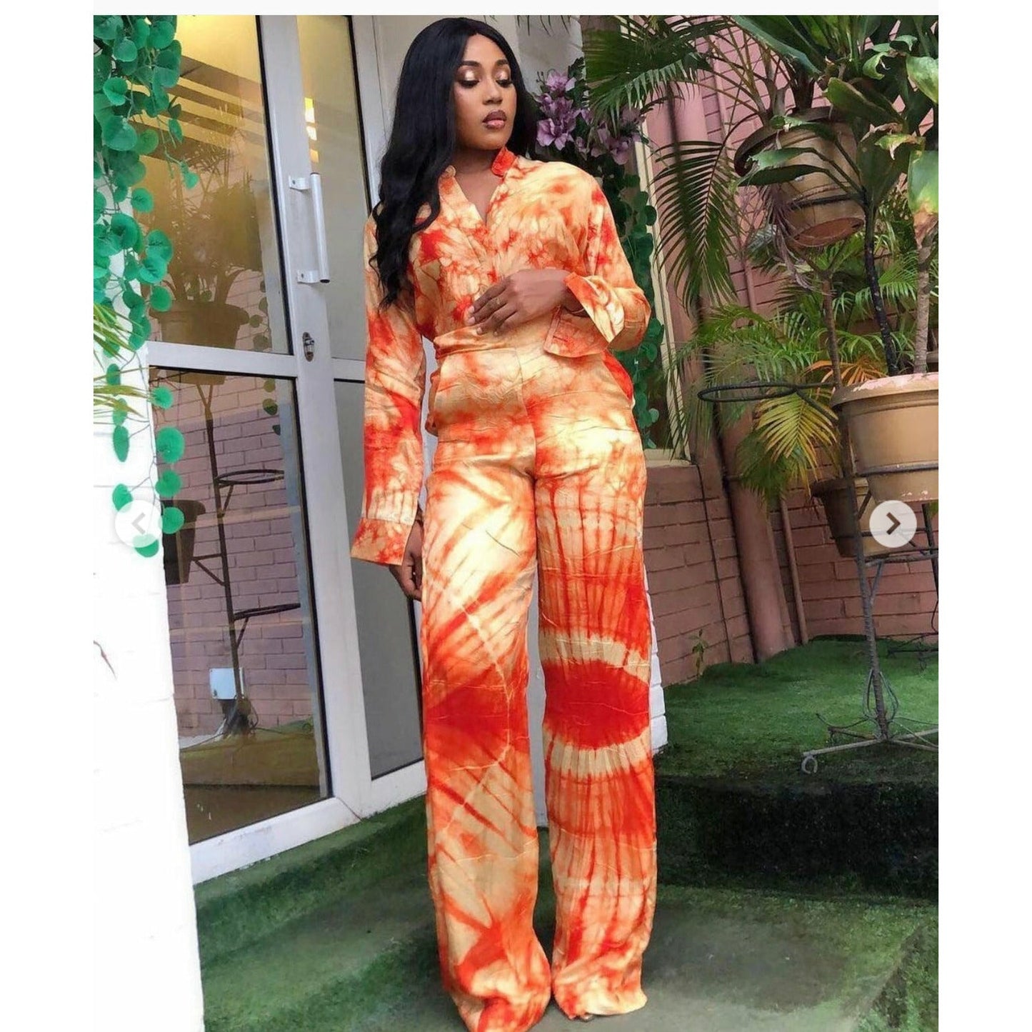 Tie Dye Print Twin Set
