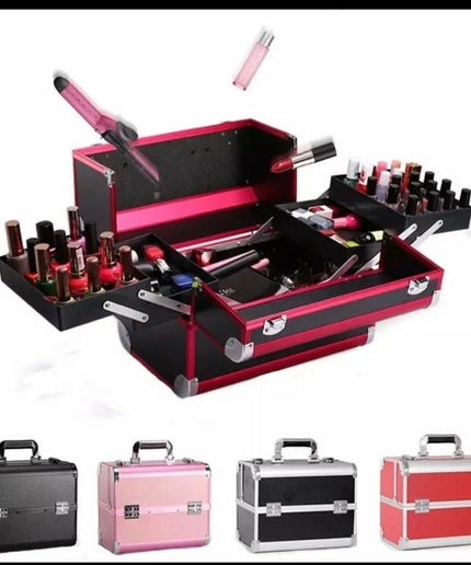 Portable Large Capacity Make Up Case Box