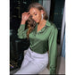 Satin Button Up Shirt