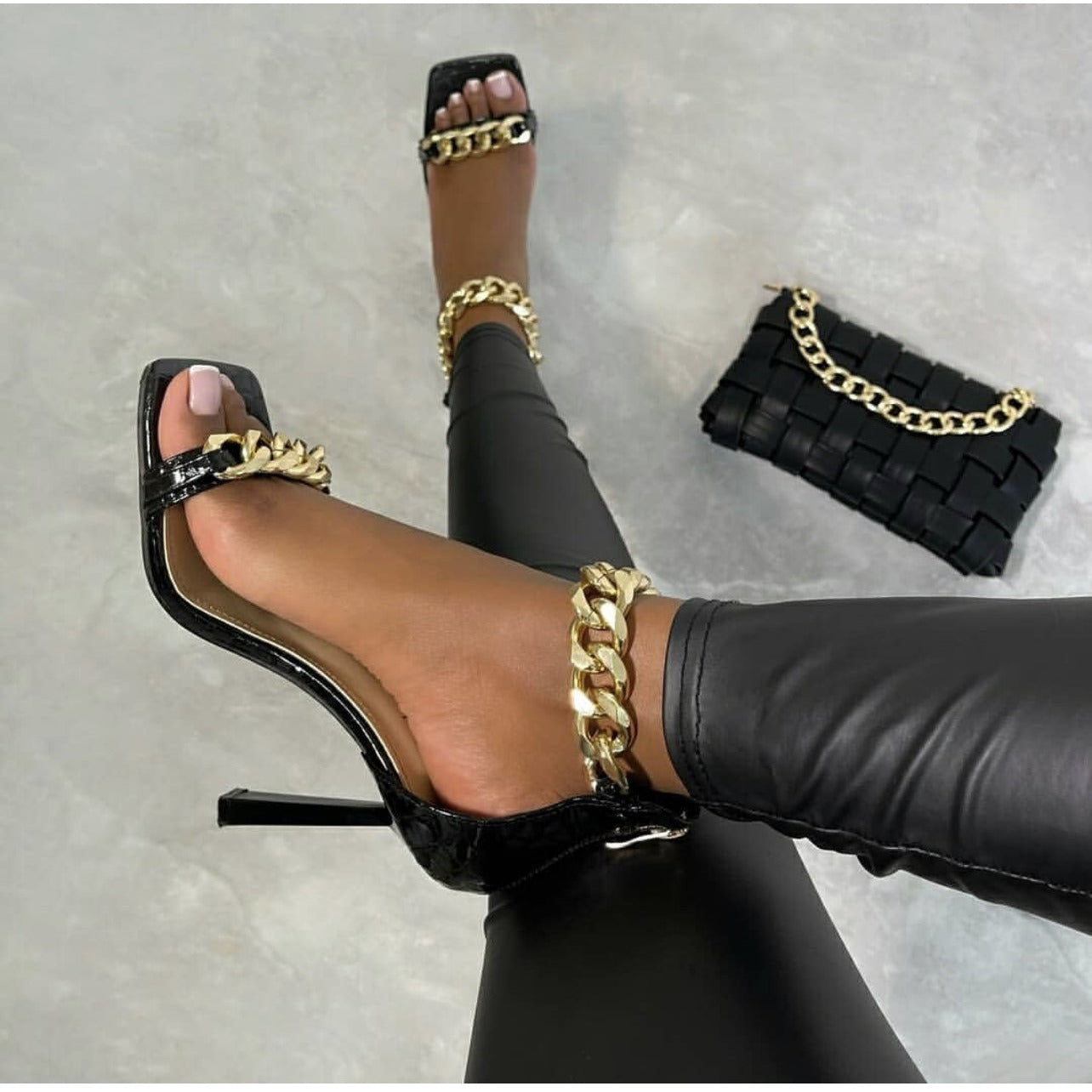 Outdoor Open Toe Heel Shoes
