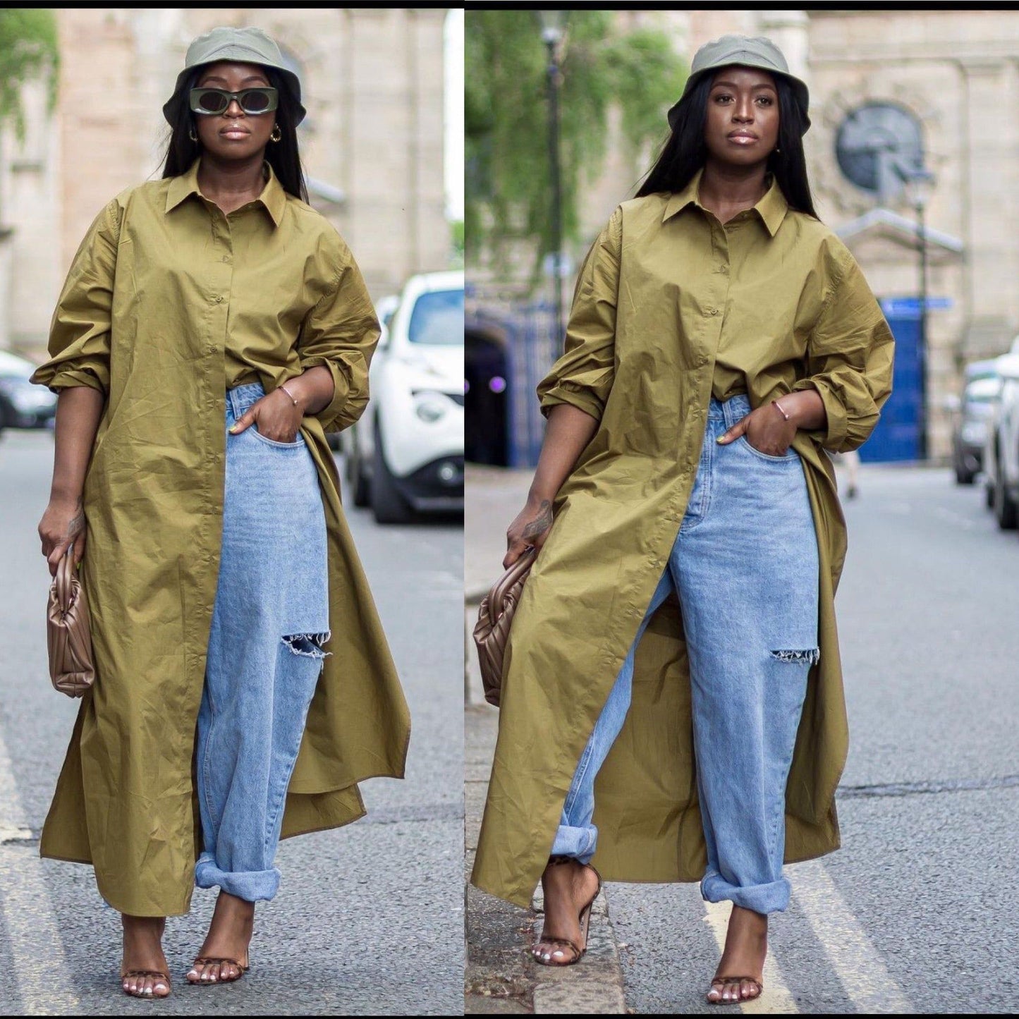 Long Sleeve Long Shirt Dress