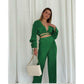 High Waisted Pants and Top Set