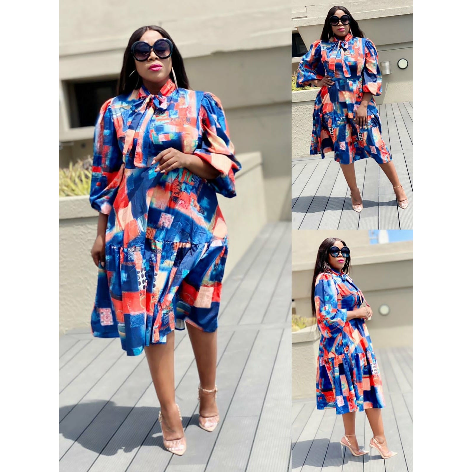 Floral Print Midi Dress