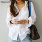 Long Sleeve Cotton White Shirt