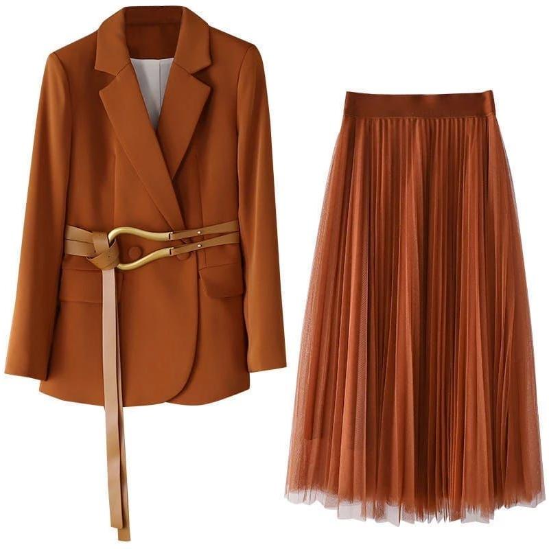 TULLE SKIRT AND BLAZER SET