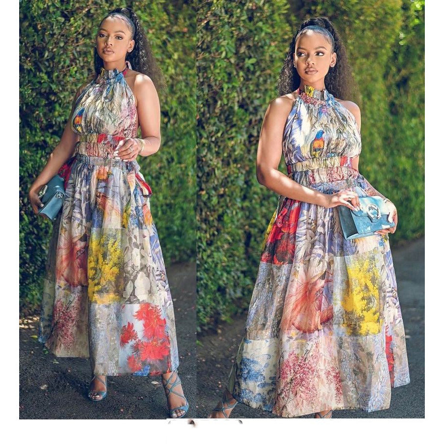 Sleeveless Print Maxi Dress – YELLOW SUB TRADING