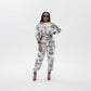 Abstract Print Twin Set