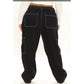 Low Rise Pocket Straight Leg Trousers Streetwear