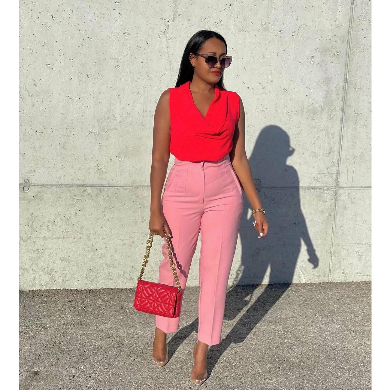 High-waisted Skinny Formal Pants