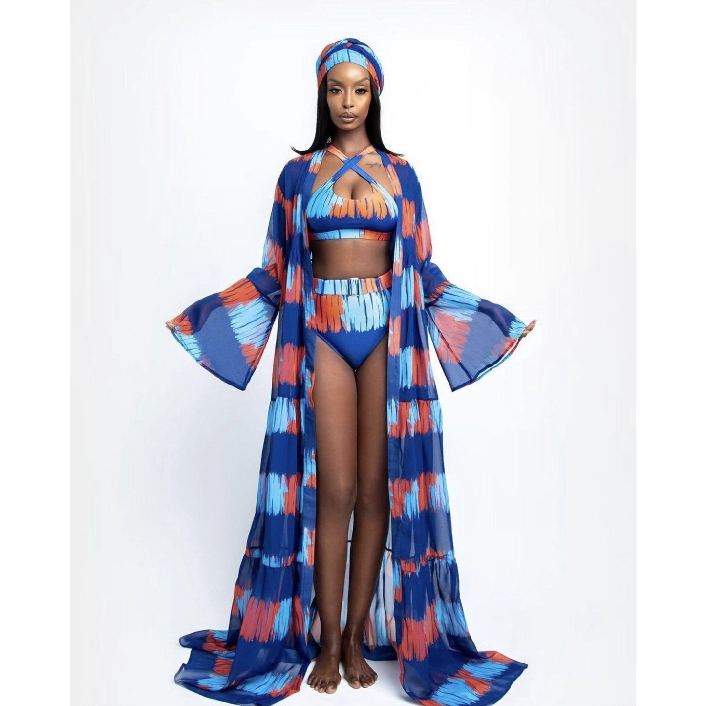 Print 3 piece Bikini Set